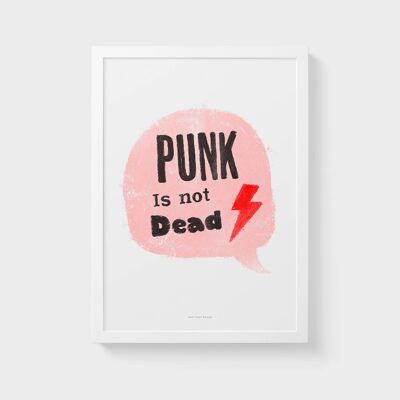 A4 Wall Art Print | Punk is not dead