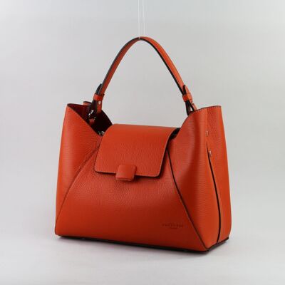 592903 Orange - Sac cuir