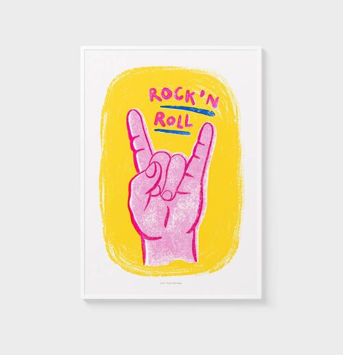 A3 Wall Art Print | Rock and roll