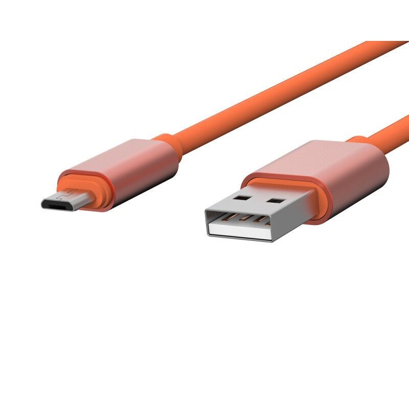 USB CHARGING & SYNCHRO TO MICRO-USB CABLE 1.7M ORANGE - JAYM® COLLECTION POP** - JMPOPCABLE001