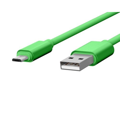 CABLE USB CHARGE & SYNCHRO VERS MICRO-USB 1,7M VERT - JAYM® COLLECTION POP** - JMPOPCABLE002