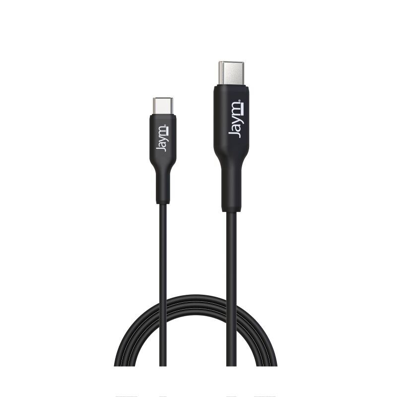 CAVO DI RICARICA E SINCRONIZZAZIONE DA USB-C A USB-C PD 3.0 (30W) - LUNGHEZZA 1M - NERO - JAYM®**PASSA A JMCABLE022 - JMCABLE018