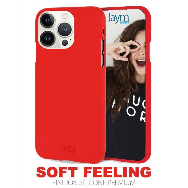 CUSTODIA PREMIUM SOFT FEELING COMPATIBILE CON APPLE IPHONE 13 PRO ROSSO ** - GOSF0528