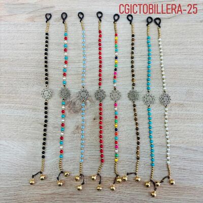 Bracciale alla caviglia in ottone con splendido design per donna in saldo
