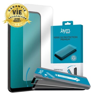 VERRE TREMPE PREMIUM 2.5D AVEC APPLICATEUR POUR SAMSUNG GALAXY A14 4G / 5G - JAYM® ** - JMTGHIAP079