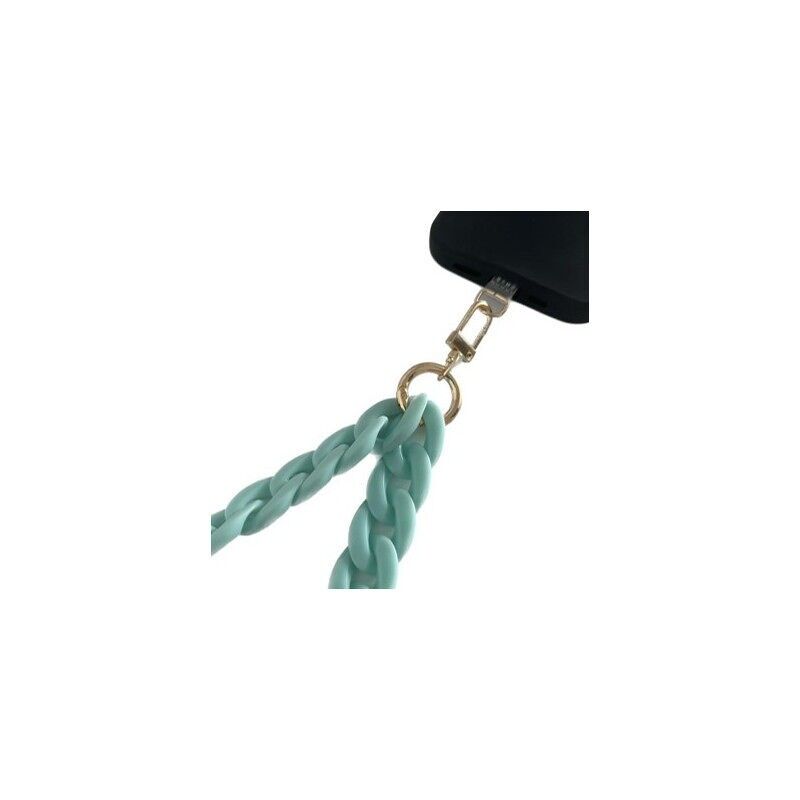 CALENTADOR DE CUELLO DE MODA VERDE MENTA CON CLIP UNIVERSAL - 1.20M - JAYM® ** - JMCORDON012