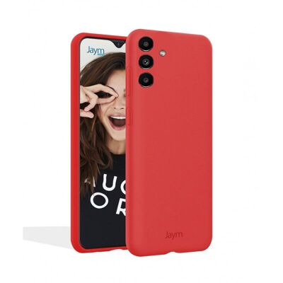 PREMIUM SILICONE AND MICROFIBER CASE FOR SAMSUNG GALAXY S23 FE RED - JAYM® CLASSIC® ** - JMSIL0484