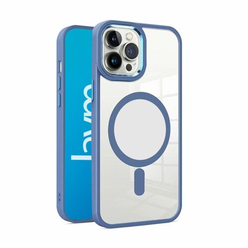COQUE BUMPER COMPATIBLE MAGSAFE POUR IPHONE 15 - BLEU - JAYM® - JMBUMPER008