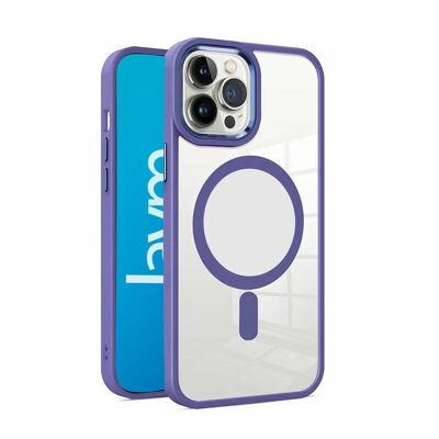 COQUE BUMPER COMPATIBLE MAGSAFE POUR IPHONE 15 - VIOLET - JAYM® - JMBUMPER010