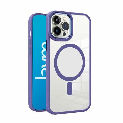 COQUE BUMPER COMPATIBLE MAGSAFE POUR IPHONE 16 PRO MAX - VIOLET - JAYM® - JMBUMPER034