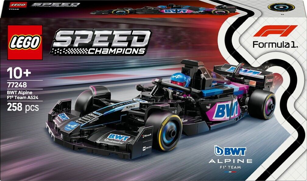 LEGO 77248 - Veicolo di Formula 1 BWT Alpine Speed ​​Champions
