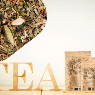 Mate orgánico "Chai cremoso" Vainilla picante a granel 100 g