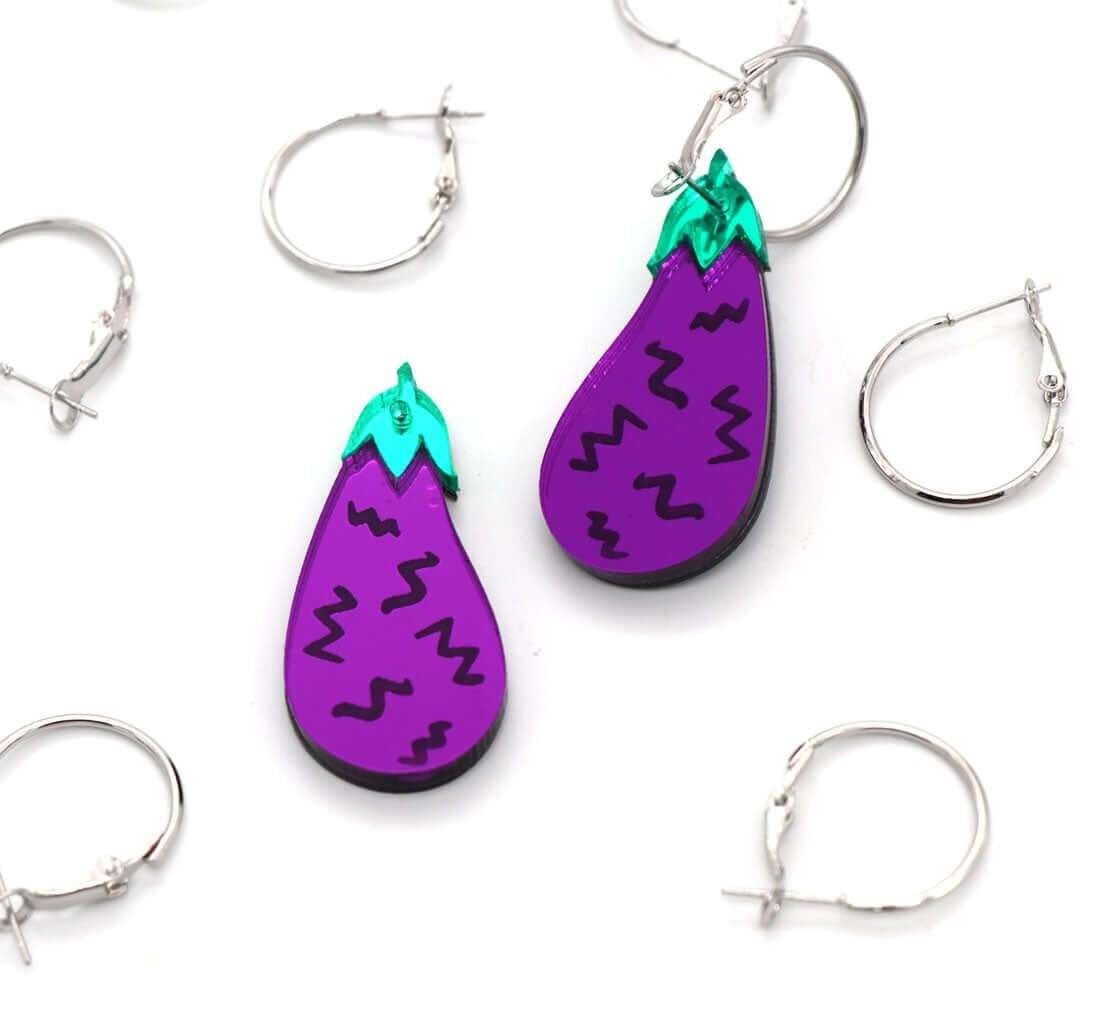 Eggplant | Earrings