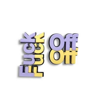 Fu@k Off | Boucles d'oreilles