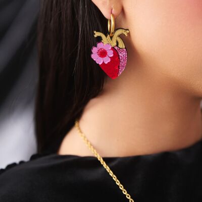 Coeur anatomique | Boucles d'oreilles