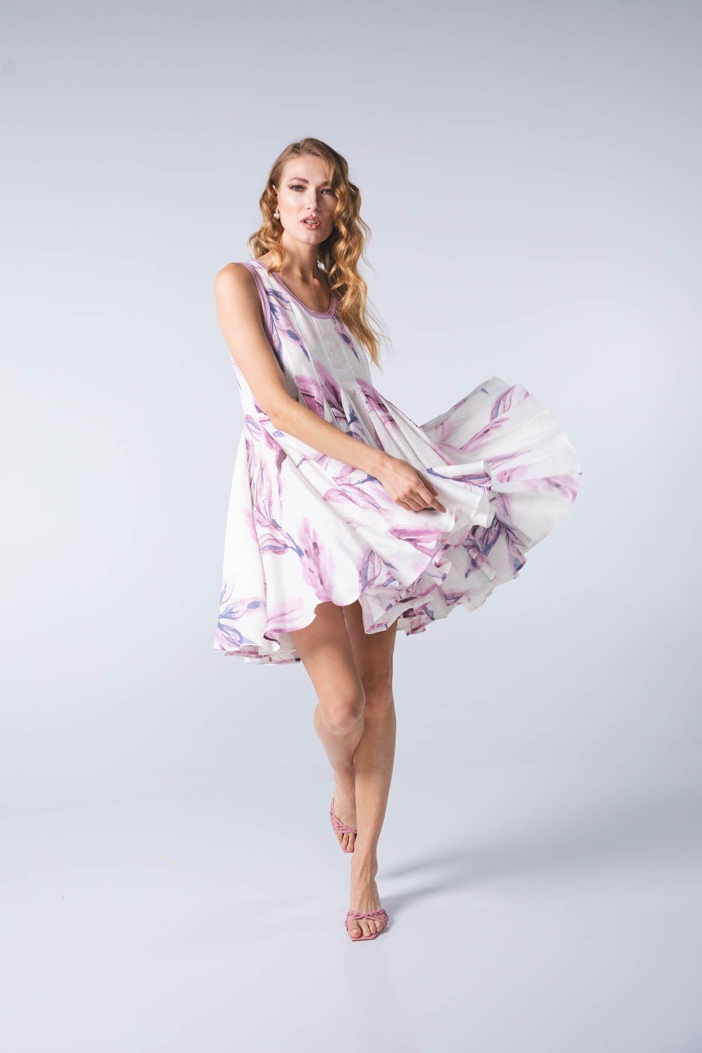 abito-lino-fiore-rosa