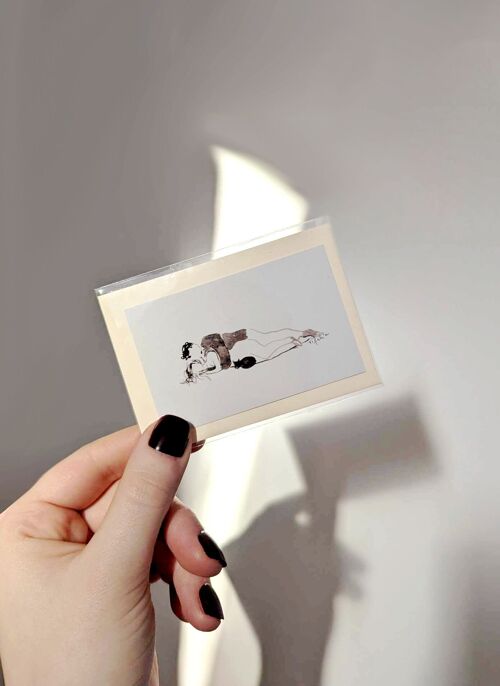 Mini carte avec enveloppe "Le câlin"