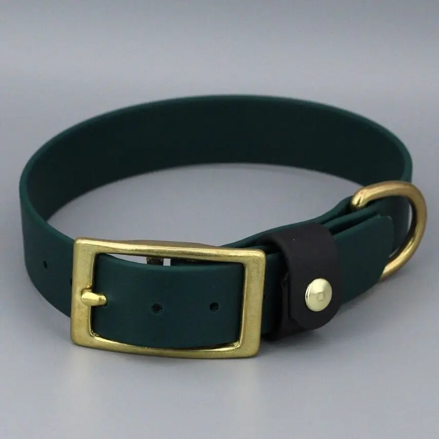 Buy wholesale Biothane Collar Petrol Green / Black