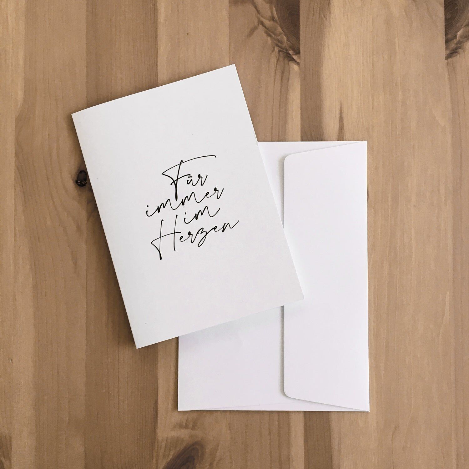 Per sempre nel mio cuore / biglietto pieghevole