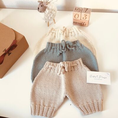 Product of the month: Merino wool knit baby bloomers - 4 sizes - 3 colors
