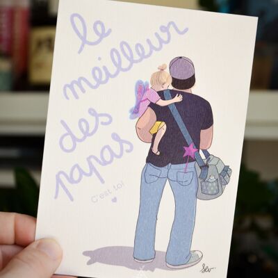 Biglietto A6 "Il migliore dei papà"