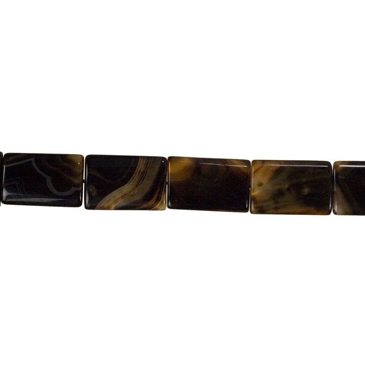 Strand Black Lace Agate, 25x35mm 2