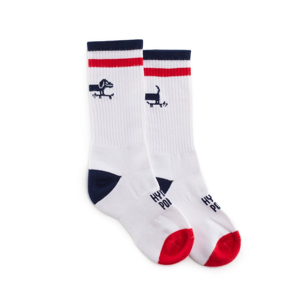 Calzini idroponici SK032-01 Bassotto Bianco