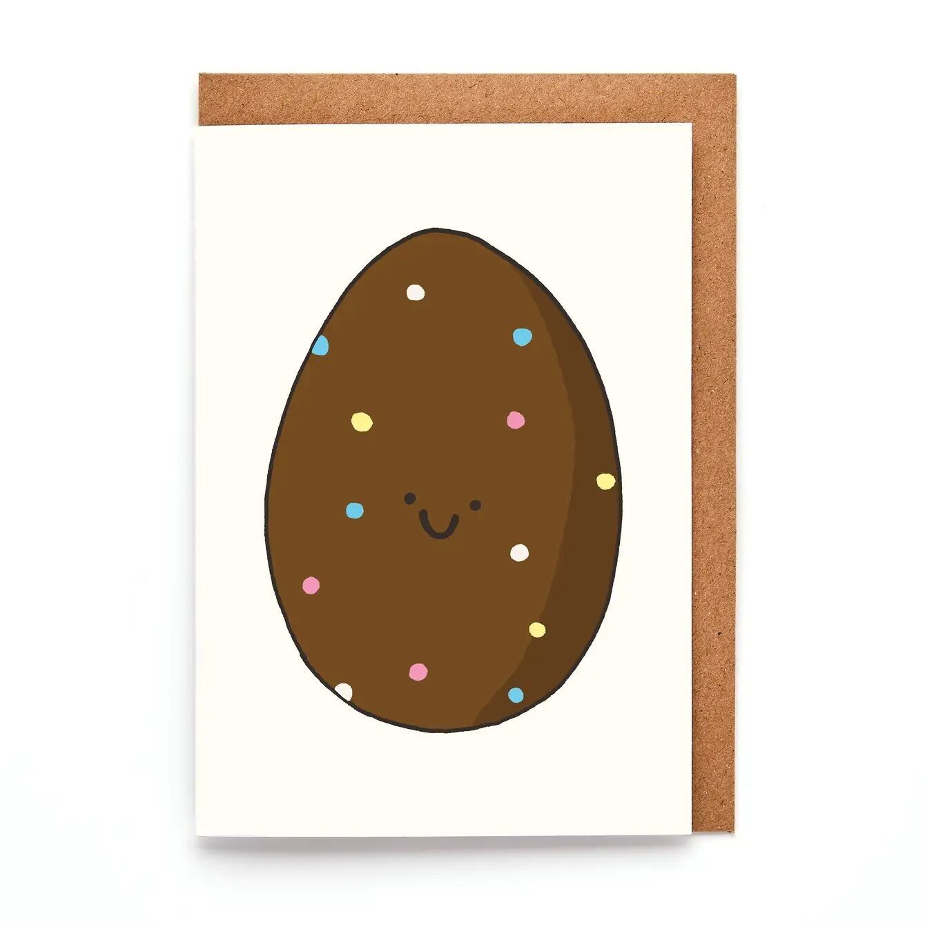 Carte de Pâques miniature | Gourmandise au chocolat | Petite carte de Pâques