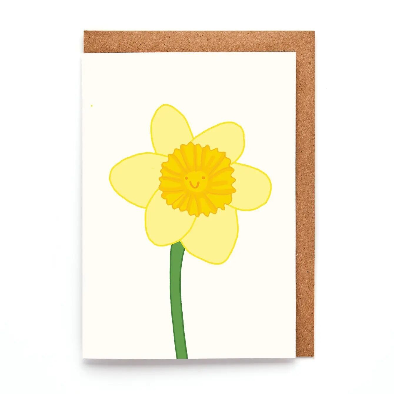 Carte miniature A7 Jonquille | Jolie carte de printemps | Carte florale