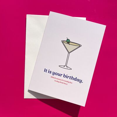 È il tuo compleanno (Giorno di bevute) Biglietto di auguri di compleanno