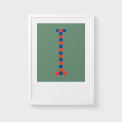 A3-Wand-Kunstdruck | Anfangsbuchstaben I
