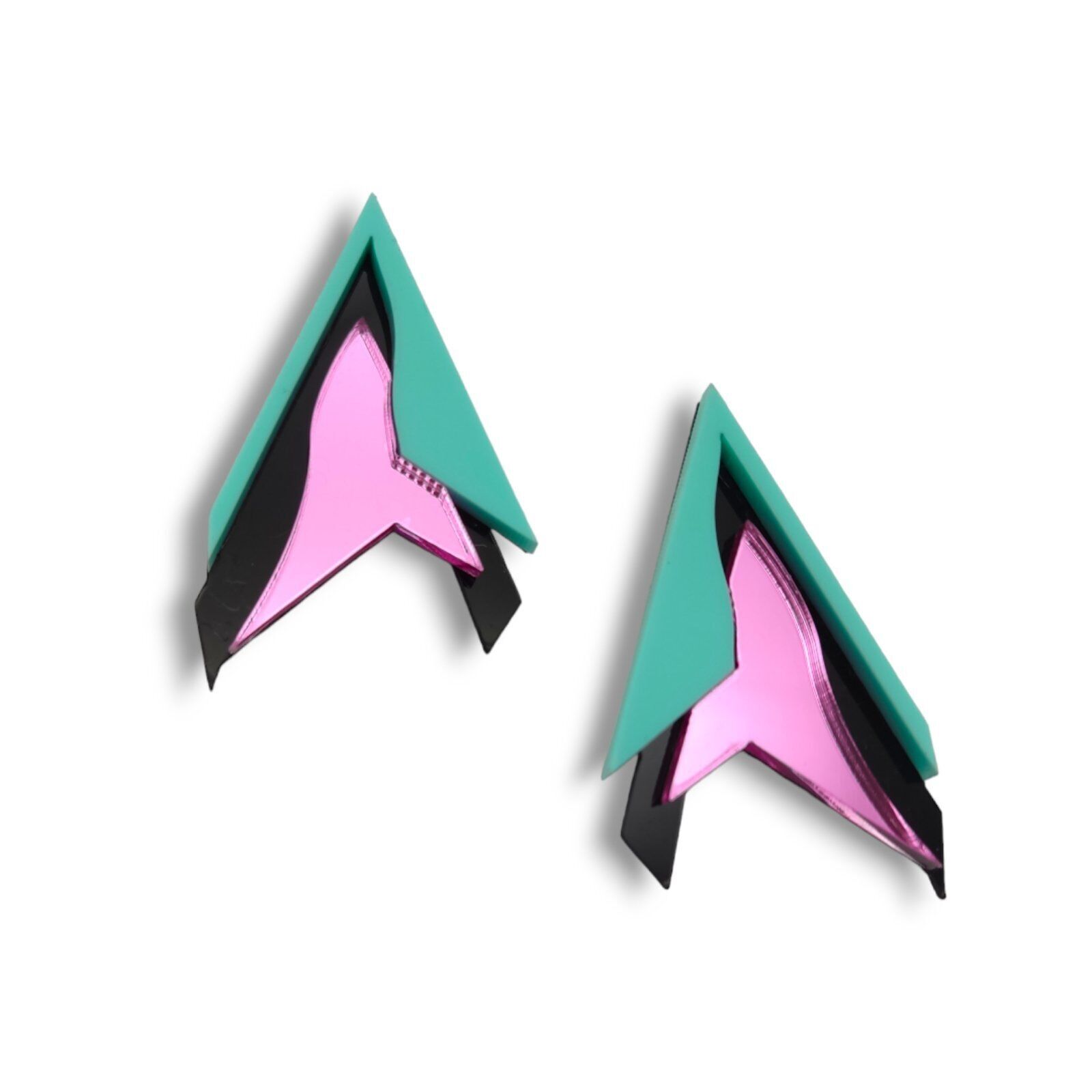 Damage | Earrings - Pink