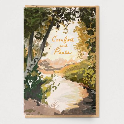 Peaceful Stream Sympathy Card