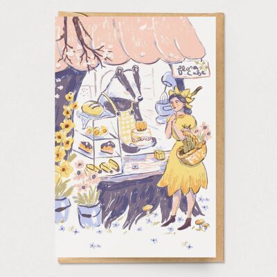 Carte surprise d'anniversaire de fée