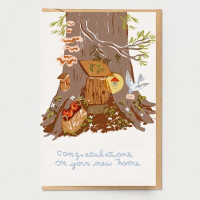 Tree Home Congratulations House Warming Card