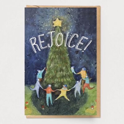 Tarjeta navideña El árbol