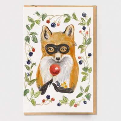 Carnival Fox Halloween Card