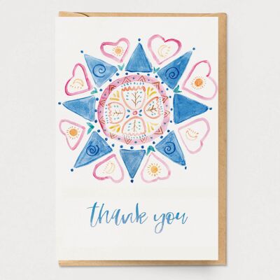 Carte de remerciement Mandala #5