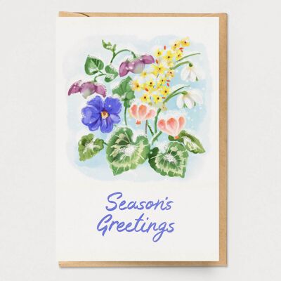 Snow Blooms Holiday Card
