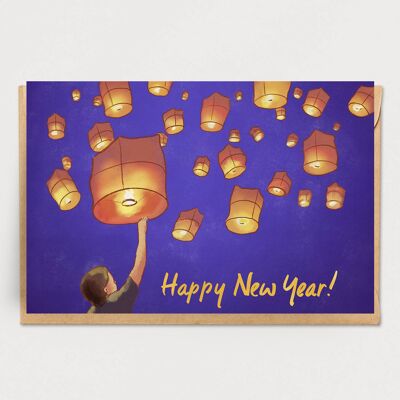New Year Lanterns Card