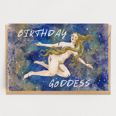 Carta della dea del compleanno