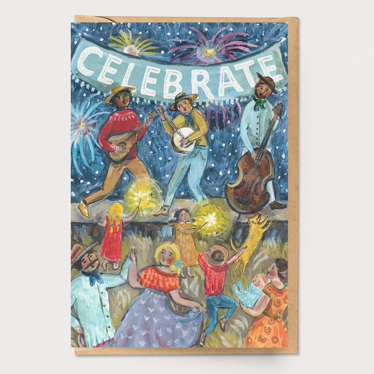 Biglietto di congratulazioni per la festa del paese