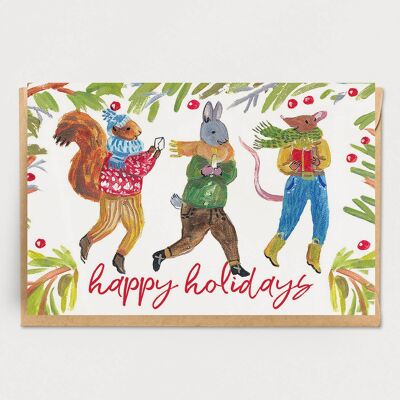 Holiday Animals Card