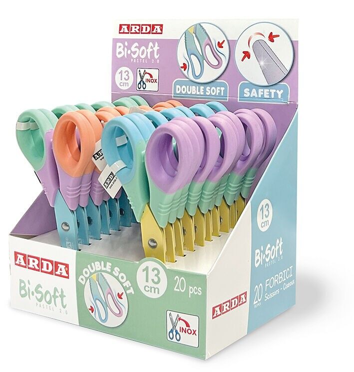KEEP COLOUR PASTEL BICOLOR 2.0 - Forbice BI-SOFT cm.13