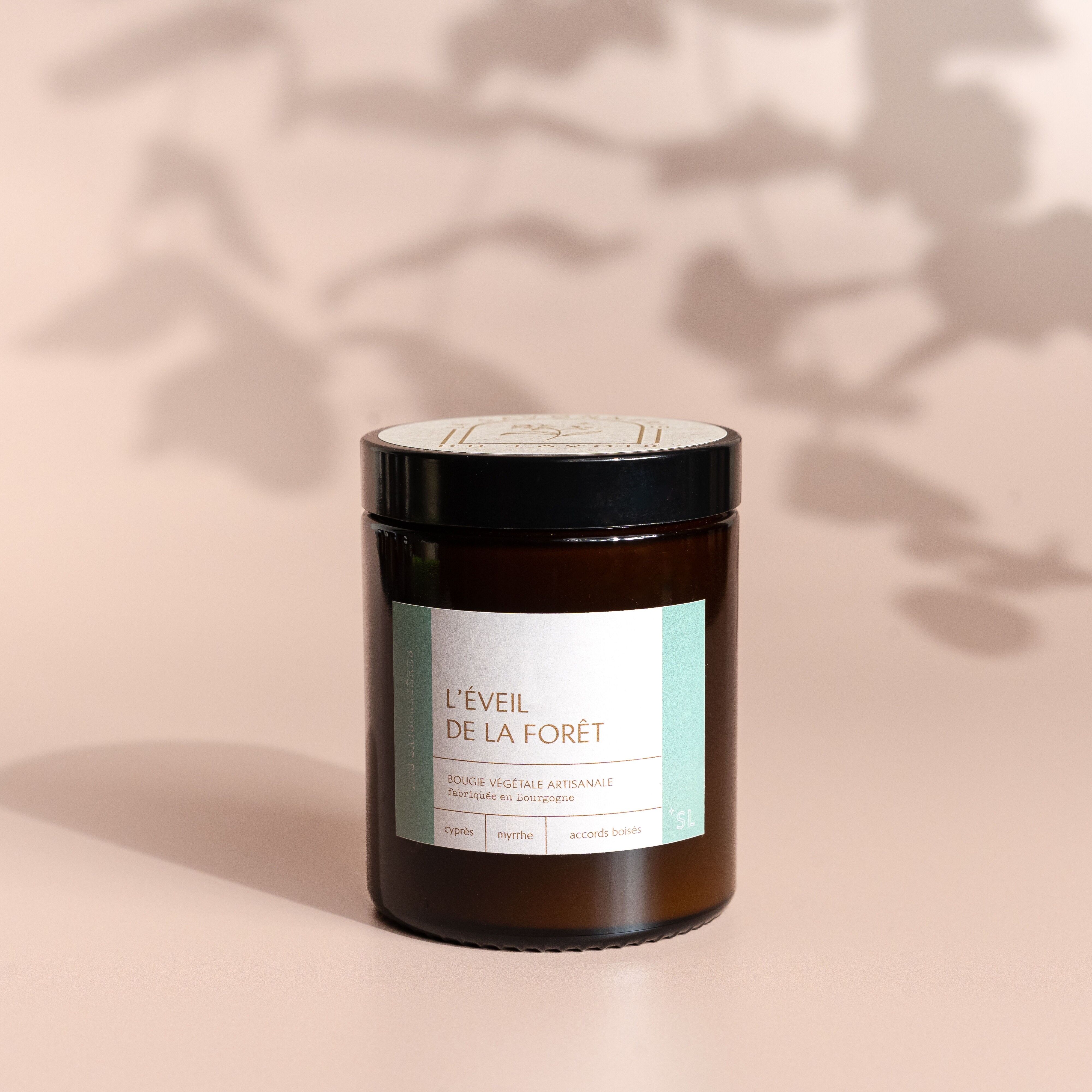 Candela profumata in cera di soia - Il Risveglio della Foresta (140g netti)