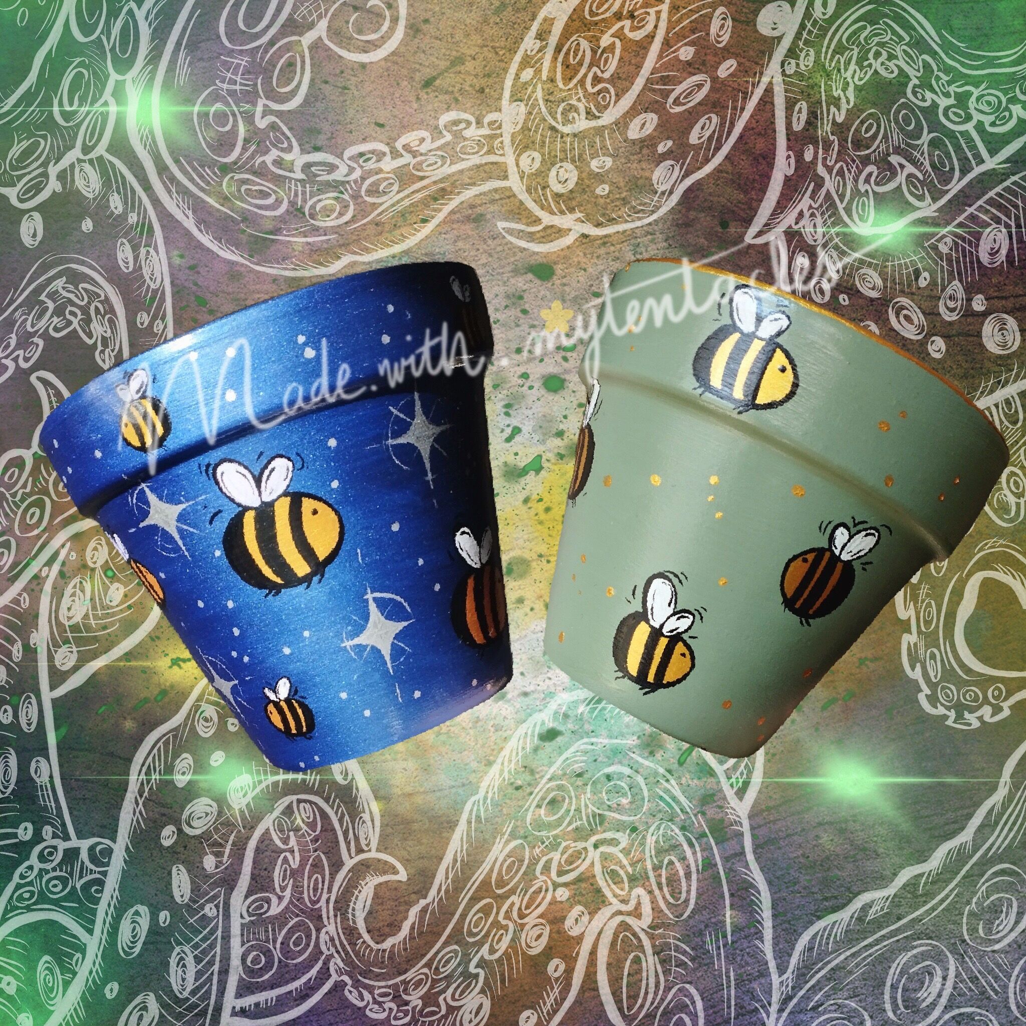 Cachepot portafiori in terracotta “Little Bee”