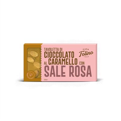 Tavoletta di Cioccolato al Caramello con Sale Rosa