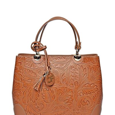 SS25 CF 3127_COGNAC_Bolso de mano