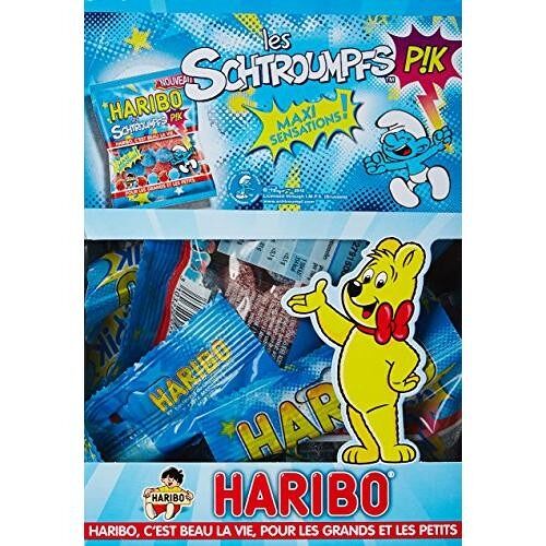 HARIBO - Les Schtroumpfs Pik  - Bonbon Gélifié -  30 Sachets de 40g