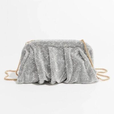 Borsa da sera con pochette da sera Saint Tropez Gold Chandelier Baguette Gala